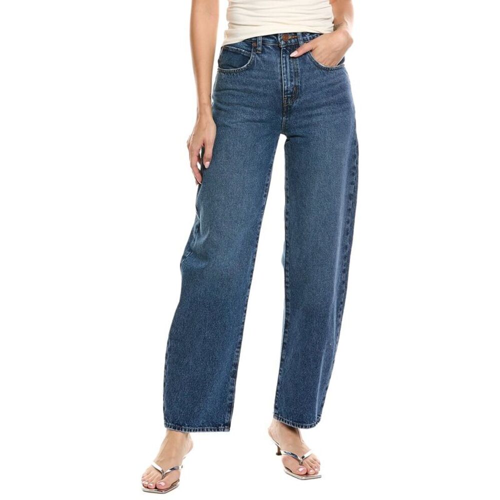 Frame Denim Womens  Long Turbo Barrel Jean